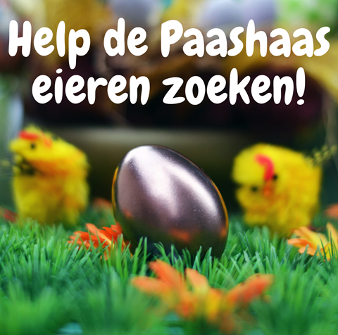 Help de Paashaas eieren zoeken! 