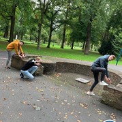 34) Kolonisten van Catan met begeleiding op afstand  (Eigen locatie)