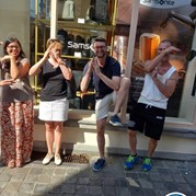 56) Citygame Levend Ganzenbord met begeleiding op afstand  (Eigen locatie)